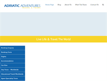 Tablet Screenshot of adriatictours.com.au